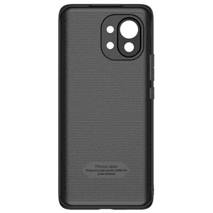 Baseus Alloy Leather Case wytrzymałe etui pokrowiec z osłoną na aparat Xiaomi Mi 11 czarny (WIXM11-01) WIXM11-01 - Etui i futerały do telefonów - miniaturka - grafika 1