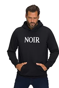 JP 1880 Męska bluza z kapturem z haftem, czarna, 5XL, czarny - Bluzy męskie - miniaturka - grafika 1