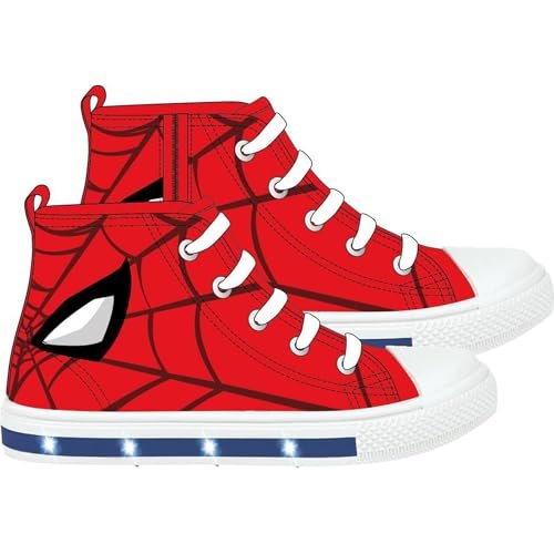 CERDÁ LIFE'S LITTLE MOMENTS Lonette ze światłami – antypoślizgowe buty Spiderman 2-8 lat, Czerwone, 40