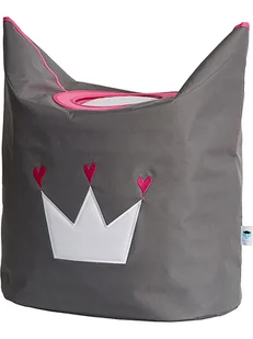 STORE IT Torba  "Krone" w kolorze szaro-różowym na pranie - 60 x 55 cm - Pudła i pojemniki do przechowywania - miniaturka - grafika 1