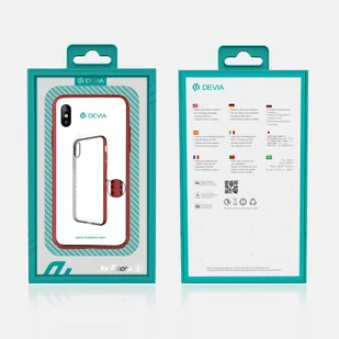 Devia Nakładka Luxurious iPhone X red - Etui i futerały do telefonów - miniaturka - grafika 1
