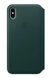 Apple iPhone XS Max Leather Folio Forest Green (MRX42ZM/A) - Etui i futerały do telefonów - miniaturka - grafika 1
