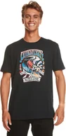 Koszulki męskie - t-shirt męski QUIKSILVER THE LAND DOWN UNDER TEE Anthracite - KVJ0 - miniaturka - grafika 1