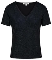 Koszulki i topy damskie - Morgan Damska koszulka z krótkim rękawem z dekoltem w serek DIWI Marine TXS, granatowy, XS - miniaturka - grafika 1