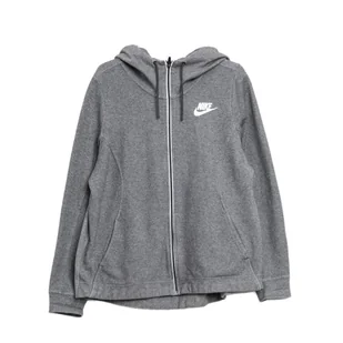 Nike Damska Rozpinana Bluza z Kapturem Sportowa Szara S - Bluzy damskie - miniaturka - grafika 1
