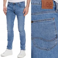Spodnie męskie - Lee LUKE SLIM TAPERED Working Man Worn RURKI BLUE DżINS W32 L34 - miniaturka - grafika 1