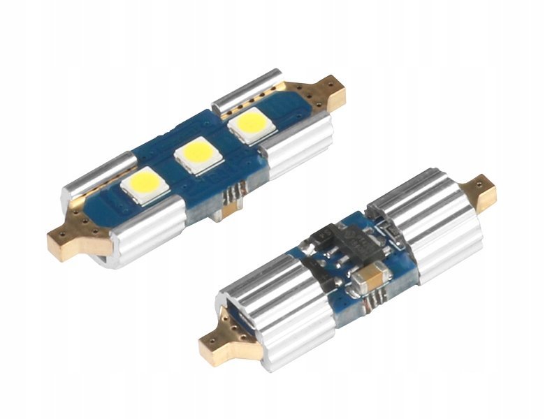 Żarówka Festoon SV8.5 31mm 12/24V 3x 3030 SMD LED nonpolar CANBUS biała 2X