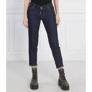 Spodnie damskie - Dsquared2 Jeansy B-Icon Jennifer Crop | Slim Fit - grafika 1