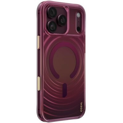 Etui UNIQ Coehl Vela Magnetic Charging do Apple iPhone 17 Pro Max/18 Pro Max Bordowy