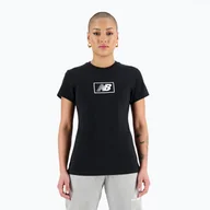 Koszulki i topy damskie - Koszulka damska New Balance Essentials Cotton Jersey black - miniaturka - grafika 1