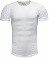 Koszulki męskie - Koszulka męska t-shirt gładki biały Recea - miniaturka - grafika 1