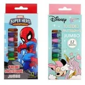 Przybory szkolne - Beniamin Kredki pastelowe Jumbo 12 kolorów - miniaturka - grafika 1