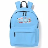 Plecaki szkolne i tornistry - PLECAK DO SZKOŁY NIEBIESKI SUCCESS KWIATY Wzory - miniaturka - grafika 1