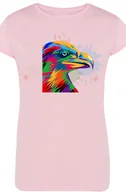 Koszulki i topy damskie - Orzeł Damski Nadruk Kolorowy Modny Rozm.S - miniaturka - grafika 1