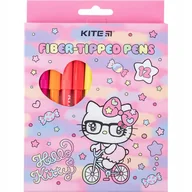Przybory szkolne - Markery Flamastry Pisaki 12 sztuk 12 kolorów Hello Kitty Kite - miniaturka - grafika 1