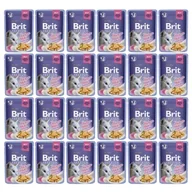 Mokra karma dla kotów - Brit Premium Cat Adult Delicate Fillets in Jelly with Chicken 24 x 85 g - miniaturka - grafika 1