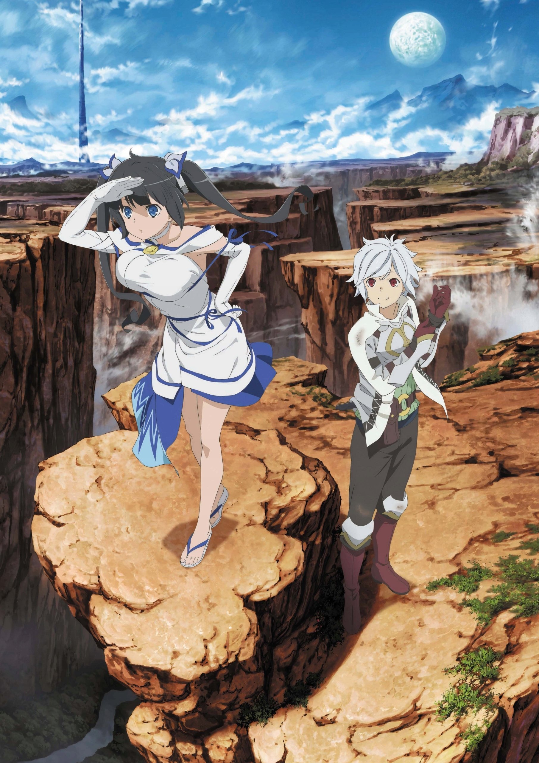 Plakat A2 anime manga Dungeon ni Deai Danmachi