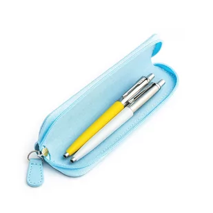 Zestaw prezentowy długopis Parker Jotter Originals Żółty i Perłowy z niebieskim etui - Zestawy piśmiennicze - miniaturka - grafika 1