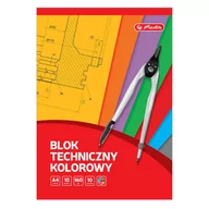 Szkolne artykuły papiernicze - Herlitz Blok Techniczny Kolorowy A4/10 Kartek Herlitz 160g - miniaturka - grafika 1