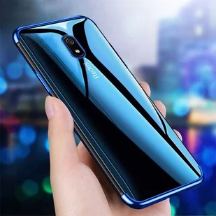 Clear Color case żelowy pokrowiec etui z metaliczną ramką Xiaomi Redmi 8A czarny - Etui i futerały do telefonów - miniaturka - grafika 7