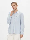 Koszule damskie - Tommy Hilfiger Koszula Essential WW0WW41410 Błękitny Regular Fit - miniaturka - grafika 1