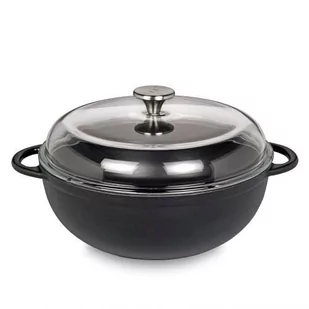 Głęboka Brytfanna Żeliwna Z Pokrywką Marmite Kuchenprofi, 5,0 L, Śred. 28 Cm, Czarna - Brytfanny - miniaturka - grafika 1