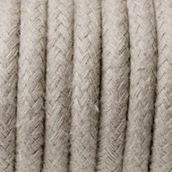 Przewody elektryczne - Beżowy kabel w oplocie bawełnianym B01 piasek sahary dwużyłowy 2x0.75 Kolorowe Kable - miniaturka - grafika 1
