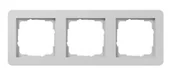 Klawisze i ramki - Gira Ramka potrójna E1 - szary mat - miniaturka - grafika 1