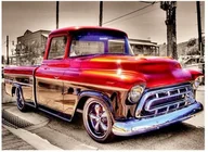 Zabawki kreatywne - Norimpex, Diamentowa Mozaika Auto Czerwone Pick Up No-1008034 - miniaturka - grafika 1