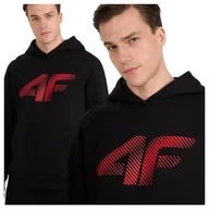 Bluzy męskie - Bluza dresowa z kapturem męska 4F 4FWMM00TSWSM1766-020S #N/D Roz. 3XL - miniaturka - grafika 1