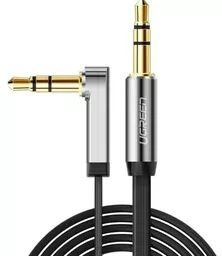 Ugreen Kabel płaski audio AUX 3,5 mm mini jack (2x męski) 0.5m, czarny - Kable - miniaturka - grafika 1