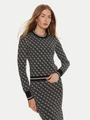 Swetry damskie - Guess Sweter Lise W4BR21 Z37K0 Czarny Slim Fit - miniaturka - grafika 1