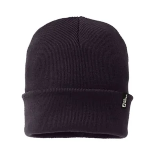 Czapka Jack Wolfskin RIB BEANIE midnight plum - ONE SIZE - Czapki męskie - miniaturka - grafika 1