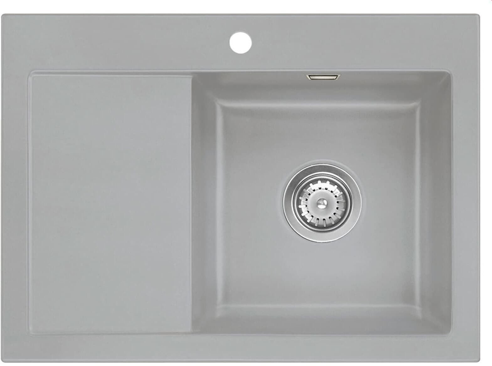 SYSTEMCERAM Zlewozmywak Mera 70 Titan, zlewozmywak ceramiczny, korek manualny 5058 01 78