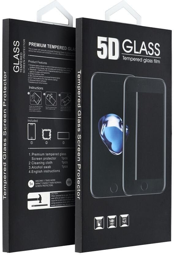 5D Full Glue Tempered Glass - do iPhone 17 MATTE czarny