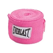 Bandaże bokserskie - Everlast bandaże bokserskie bawełniane różowe 3 m - miniaturka - grafika 1