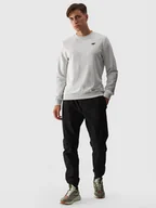 Spodnie męskie - Męskie spodnie casual joggery 4F 4FWMM00TTROM0944-20S Czarny - miniaturka - grafika 1