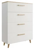 Komody - Komoda Szafka Oslo Artisan-Biały Styl Skandynawski - miniaturka - grafika 1