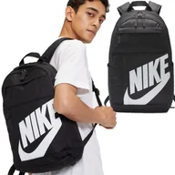 Plecaki szkolne i tornistry - Plecak Szkolny Nike Elemental Młodzieżowy Sportowy Miejski Czarny 21L - miniaturka - grafika 1