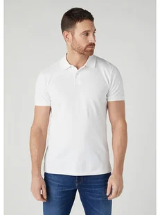 Wrangler Koszulka polo w kolorze białym - Koszulki męskie - miniaturka - grafika 1