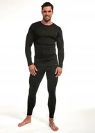 Koszulki męskie - Koszulka męska Cornette AU-214 czarna 3XL - miniaturka - grafika 1