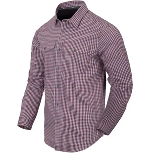 Koszula Helikon Covert Concealed Carry Shirt LS - Scarlet Flame Checkered - Koszule męskie - miniaturka - grafika 1