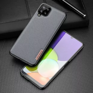 Dux Ducis Fino etui pokrowiec pokryty nylonowym materiałem Samsung Galaxy A22 4G szary - Etui i futerały do telefonów - miniaturka - grafika 2