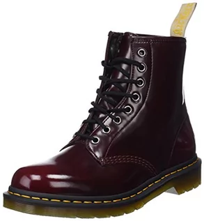 Botki damskie - Dr. Martens Damskie botki 1460 Serena, Red Cherry Red Cambridge Brush 600, 39 EU - grafika 1