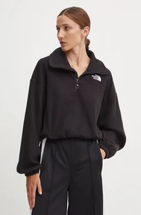 The North Face bluza sportowa 100 Glacier kolor czarny gładka NF0A89J9JK31 - Bluzy damskie - miniaturka - grafika 1