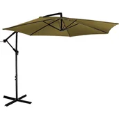 Parasole ogrodowe - STILISTA Parasol Ø 3 m, 180 g/m2, brązowy + pokrowiec - miniaturka - grafika 1