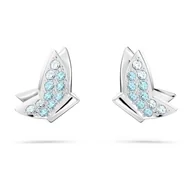 Kolczyki - Kolczyki Swarovski - Lilia, Butterfly, Blue, Silver 5662183 - miniaturka - grafika 1