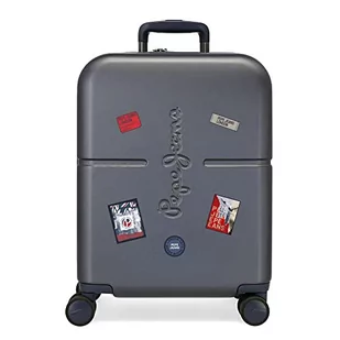 Pepe Jeans Kay Walizka kabiny Niebieski 40x55x20 cms Twarde mocowanie ABS Zamknięcie TSA Wbudowany 37L 2,74 kg 4 koła Podwójne bagaż ręczny, niebieski, Maleta, Walizka kabinowa - Walizki - miniaturka - grafika 1