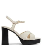 Sandały damskie - Gino Rossi Sandały ALIA-118081 Écru - miniaturka - grafika 1