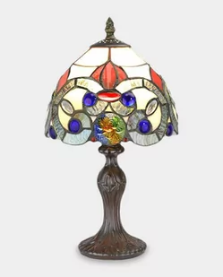 Lampa Witrażowa w Stylu Tiffany Różane Pąki - Lampy stojące - miniaturka - grafika 1